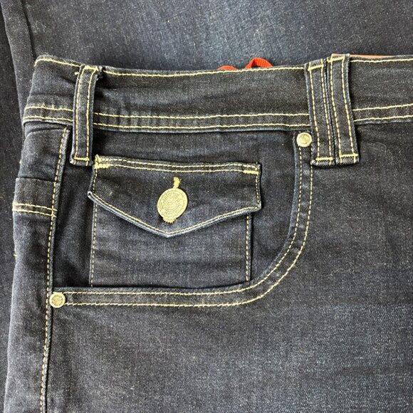 KAM Big and Tall Dark Blue Regular Comfort Fit Stretch Jeans Size 56 Waist NWT - Picture 3 of 10